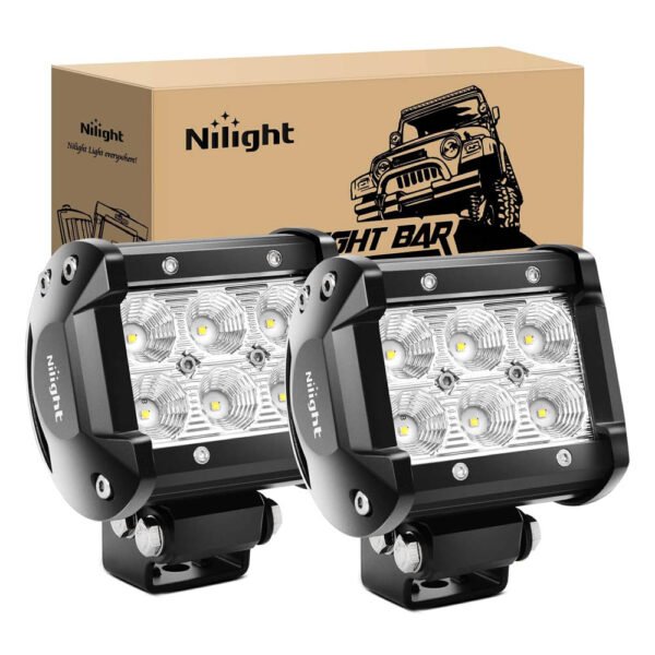 Nilight Led Pods 2Pcs 18W